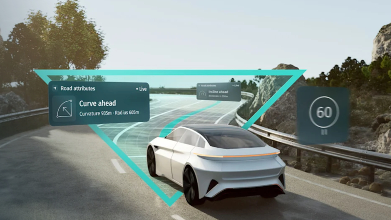Vehicle connected via HERE technology