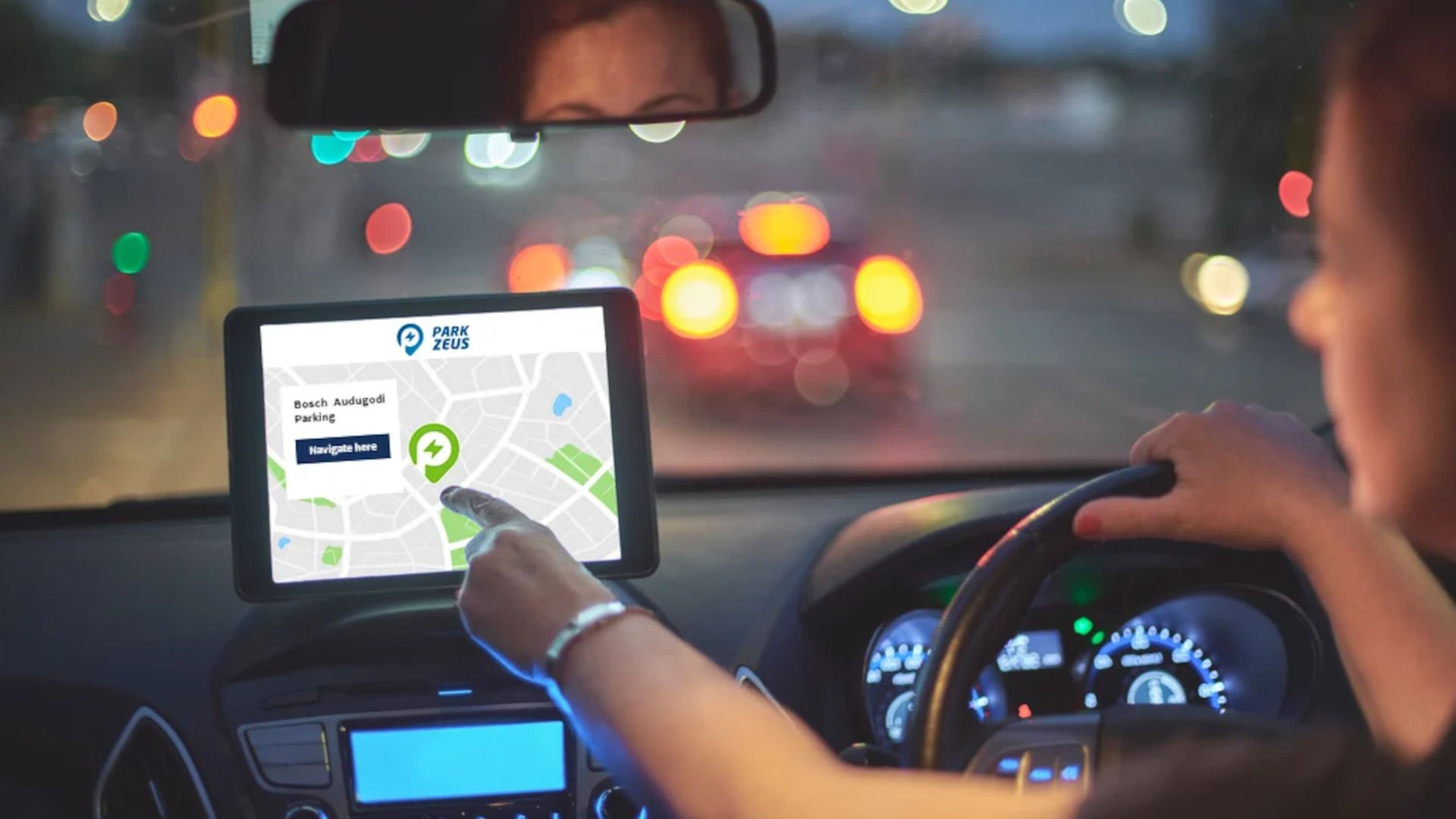 ParkZeus in navigation app